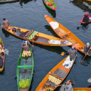 Floating Market in Dal Lake